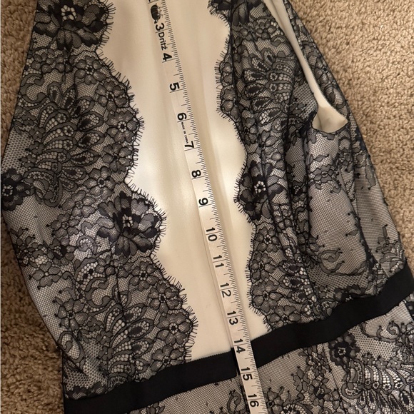 BCBG Black and White Lace Mini Dress - Picture 9 of 9